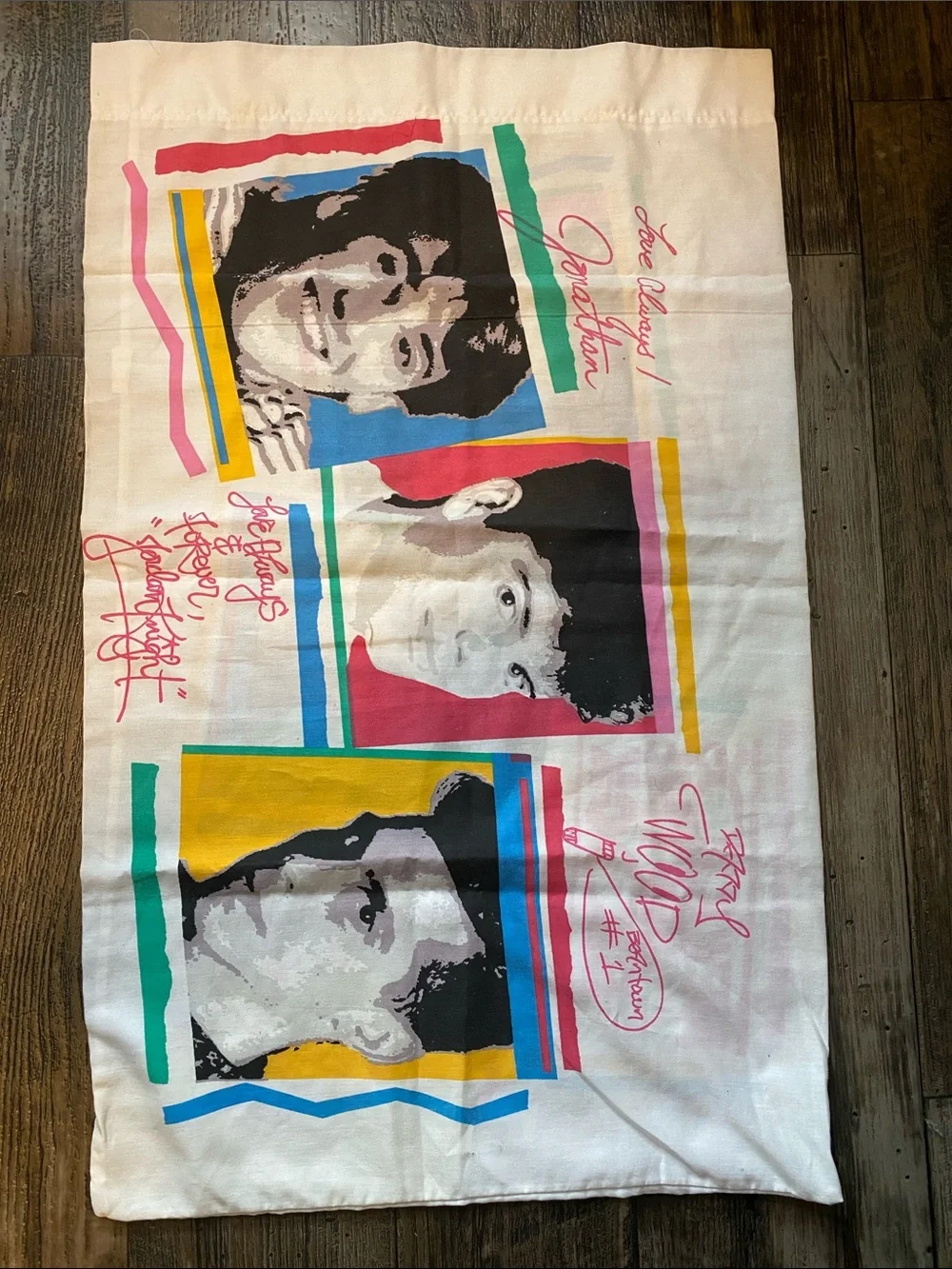 New Kids on the Block pillow case